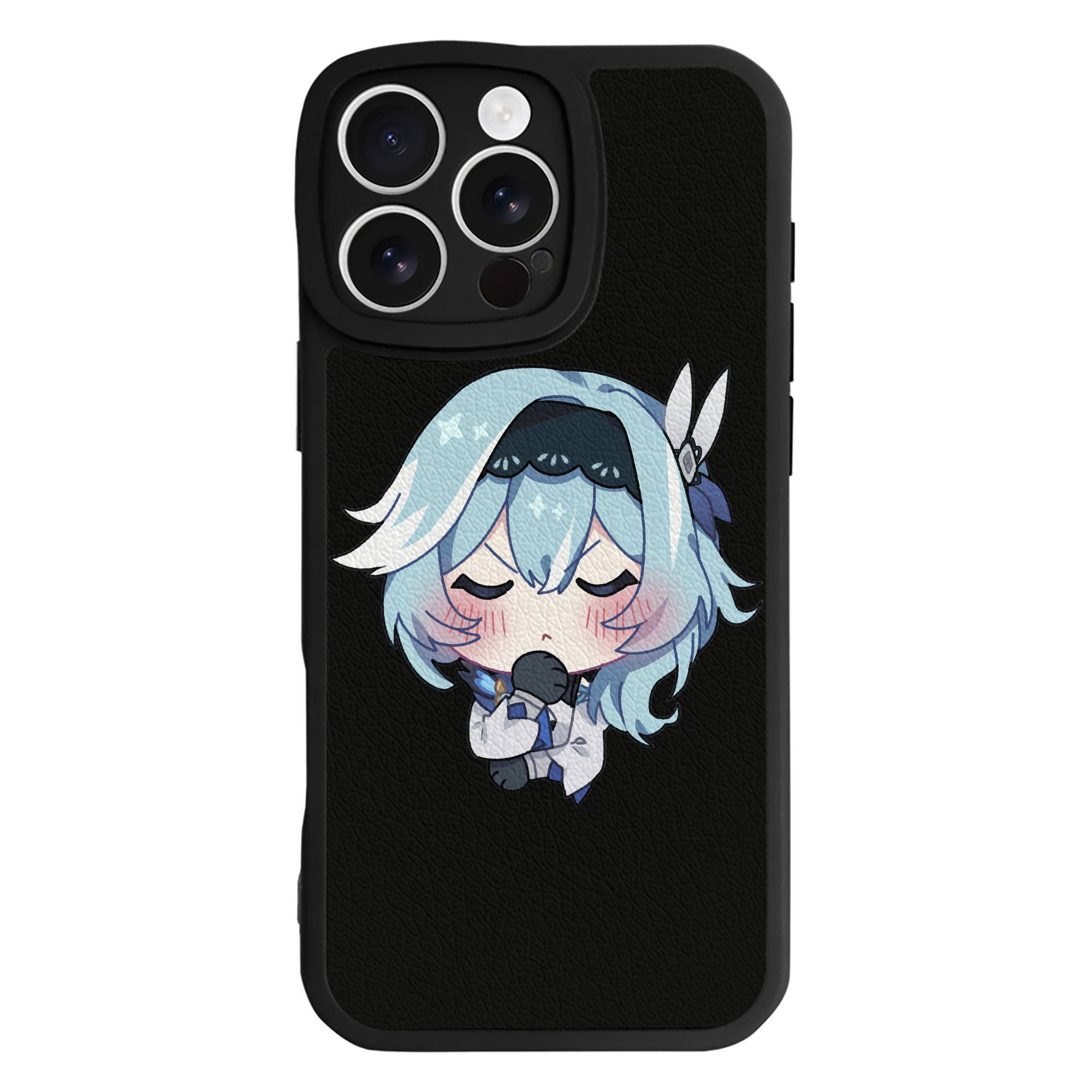 げんし神 优菈 ゆうら genshin Yūra 【iPhone 16シリーズ対応】シリコンスマホケース（レザー調） 材質：シリコン